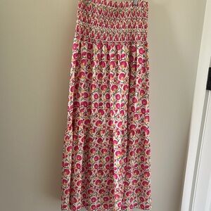 Floral Pink Maxi Skirt